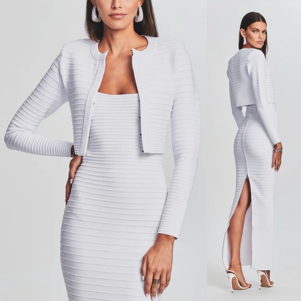 Retrofête Hardy Bandage Knit Cardigan Blazer